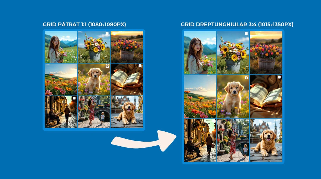 dimensiune noua Instagram grid